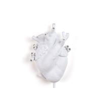 Heart Wall Lamp White