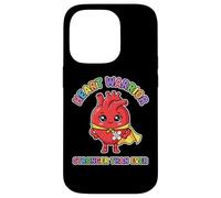 Heart Warrior Kids Cute Superhero Heart Surgery Recovery Case for iPhone 14 Pro