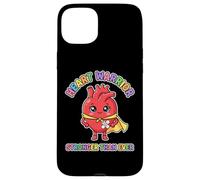 Heart Warrior Kids Cute Superhero Heart Surgery Recovery Case for iPhone 15 Plus