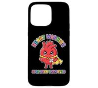 Heart Warrior Kids Cute Superhero Heart Surgery Recovery Case for iPhone 15 Pro Max