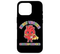 Heart Warrior Kids Cute Superhero Heart Surgery Recovery Case for iPhone 16 Pro