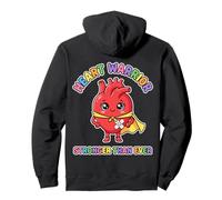 Heart Warrior Kids Cute Superhero Heart Surgery Recovery Pullover Hoodie