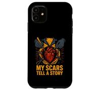 Heart Warrior My Scars Tell a Story Cool Surgery Patient Case for iPhone 11