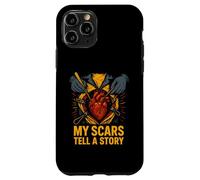 Heart Warrior My Scars Tell a Story Cool Surgery Patient Case for iPhone 11 Pro