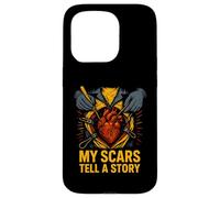 Heart Warrior My Scars Tell a Story Cool Surgery Patient Case for iPhone 15 Pro