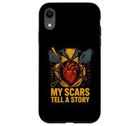 Heart Warrior My Scars Tell a Story Cool Surgery Patient Case for iPhone XR