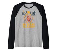 Heart Warrior My Scars Tell a Story Cool Surgery Patient Raglan Baseball Tee