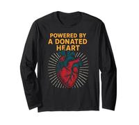 Heart Warrior Powered by a Donated Heart Cool Mens Get Well Long Sleeve T-Shirt