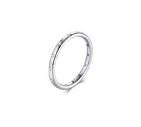 Heart Wedding Ring 14K Gold Promise Rings Au585 Size K 1/2 White 3X3.5mm Moissanite Stackable for Mother Fashion