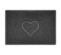 Heart Welcome Door Mat Heavy Duty Non Slip Floor Rug for Indoor & Outdoor Use