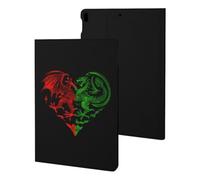 Heart Welsh Dragon Flag Cute Tablet Case Compatible with iPad