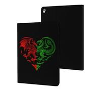 Heart Welsh Dragon Flag Cute Tablet Case Compatible with iPad
