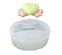 Heart Wings Carving Silicone Mold Chocolate Candy Cake Fondant Baking Birthday Mold for Silicone Soap Soap
