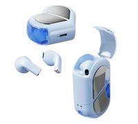 Heart Wireless Earbuds For Girls Kids Cute Small Mini Tiny Ears Canals Women Rose Gold Blue Tooth Ear Buds IPhone Android W1 (Blue, 6.5X2.5X4.5cm)