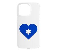 Heart with a Jewish Star Inside Case for iPhone 15 Pro Max