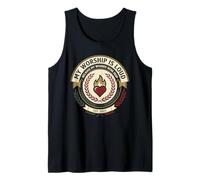 Heart with Flames Christian My Worship is Loud Tank Top