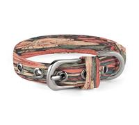 Heart with Flowers Pet Collar, Adjustable Dog Collars with Buckle Stainless Steel D-Ring, Comfortable Collar for Small Medium Dogs and Cats