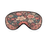 Heart with Flowers Sleep Mask Eye Mask Travel Eye Cover