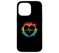 Heart with Heartbeat line LGBT Gender Case for iPhone 14 Pro Max