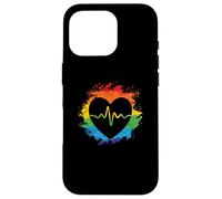 Heart with Heartbeat line LGBT Gender Case for iPhone 16 Pro