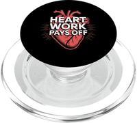 Heart Work Pays Off Cardiologist Heart Design PopSockets PopGrip for MagSafe