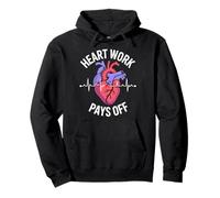 Heart Work Pays Off Cardiology Pullover Hoodie