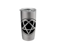 Heartagram Pentagram Stainless Steel Insulated Tumbler