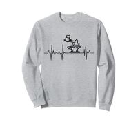 Heartbeat Blacksmith Ironworker ECG Sweatshirt