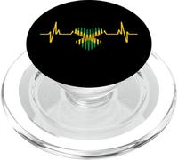 Heartbeat Design Jamaican Flag Jamaica PopSockets PopGrip for MagSafe