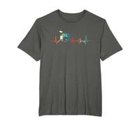 Heartbeat Drum Kit Drummer Music Drummer Gift T-Shirt