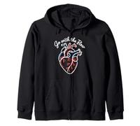 Heartbeat Harmony A Design for Healthcare Medical Heroes Zip Hoodie