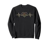 Heartbeat Heart Flowers Floral Botanical Nature Lover Sweatshirt