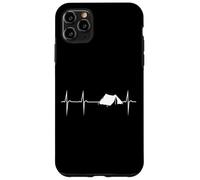 Heartbeat heart frequency rate camping with tent Case for iPhone 11 Pro Max