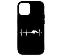 Heartbeat heart frequency rate camping with tent Case for iPhone 12/12 Pro