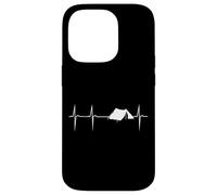 Heartbeat heart frequency rate camping with tent Case for iPhone 14 Pro