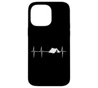 Heartbeat heart frequency rate camping with tent Case for iPhone 14 Pro Max