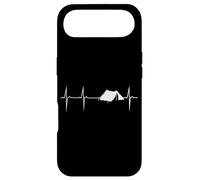 Heartbeat heart frequency rate camping with tent Case for iPhone Air