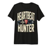 Heartbeat Hunter Nurse Doctor Stethoscope ECG Premium T-Shirt