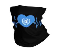 Heartbeat I Love United Nations Heart Flag Unisex Tube Scarf Microfiber Bandana Quick Drying Neck Gaiter For Running Climbing Soccer