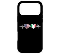 Heartbeat Italian America Flag Italy Case for iPhone 17 Pro Max