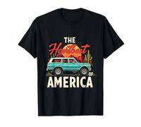 Heartbeat of America Retro SUV Desert Roadtrip Vintage Vibes T-Shirt