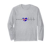 Heartbeat of an Iceland fan Long Sleeve T-Shirt