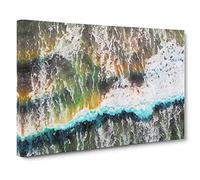 Heartbeat of the Pacific Ocean Canvas Print | Gallery Wrapped 30mm Frame Wall Art | 30x20 inches | Ready to Hang | Coastal Seascape Picture | Living Room Bedroom Lounge Office