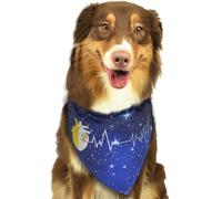 Heartbeat of The Vatican City Flag for Vatican Pride Soft Dog Bandana Scarf Triangle Kerchief Pet Accessories for Dogs & Cats22