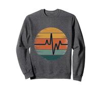Heartbeat Pulse Vintage Style Design Sweatshirt