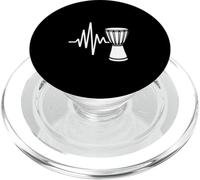 Heartbeat Rhythm African Djembe Drum Pulse PopSockets PopGrip for MagSafe