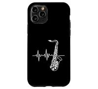 Heartbeat Saxophone Jazz Musician Band Teacher Case for iPhone 11 Pro