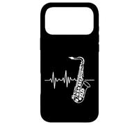 Heartbeat Saxophone Jazz Musician Band Teacher Case for iPhone 17 Pro Max