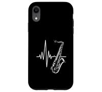 Heartbeat Saxophone Jazz Musician Band Teacher Case for iPhone XR