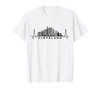 Heartbeat Skyline USA Cleveland Value Graphic T-Shirt